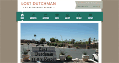 Desktop Screenshot of lostdutchmanrvresort.com